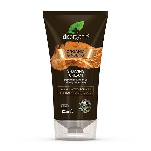 Dr. Organic Mens - Shaving Cream - Rakkräm - Ginseng - 125ml