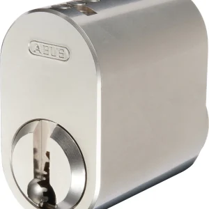 ABUS Oval cylinder med 3 st. nycklar Z1L457-2, Olika Låsning, Nickel, Zolit, Profil: ZS27A