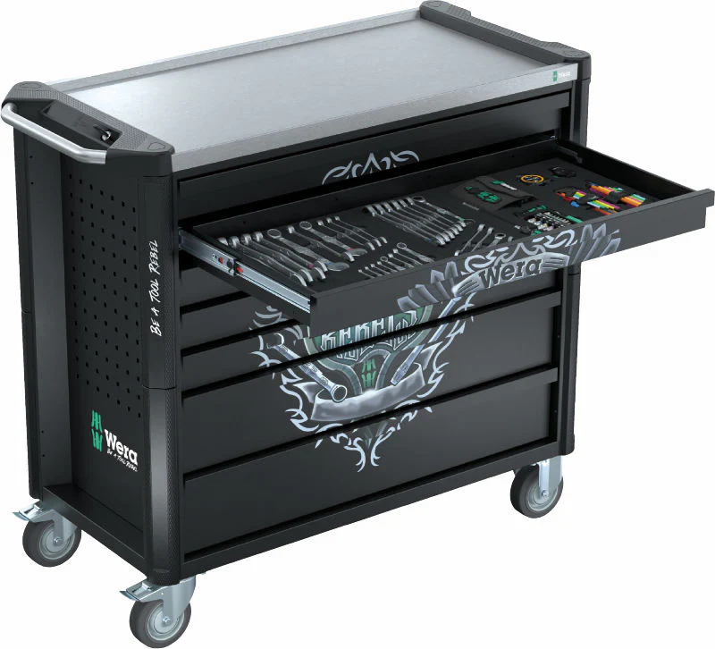 Wera 9702 Tool Rebel-verktstadsvagn Rostfri XXL 2, 202 delar - Bild 3