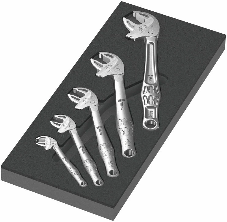 9732 Skumgummiinsats 6004 Joker sats 1, 5 delar till Wera 9700 Tool Rebel-verktstadsvagn