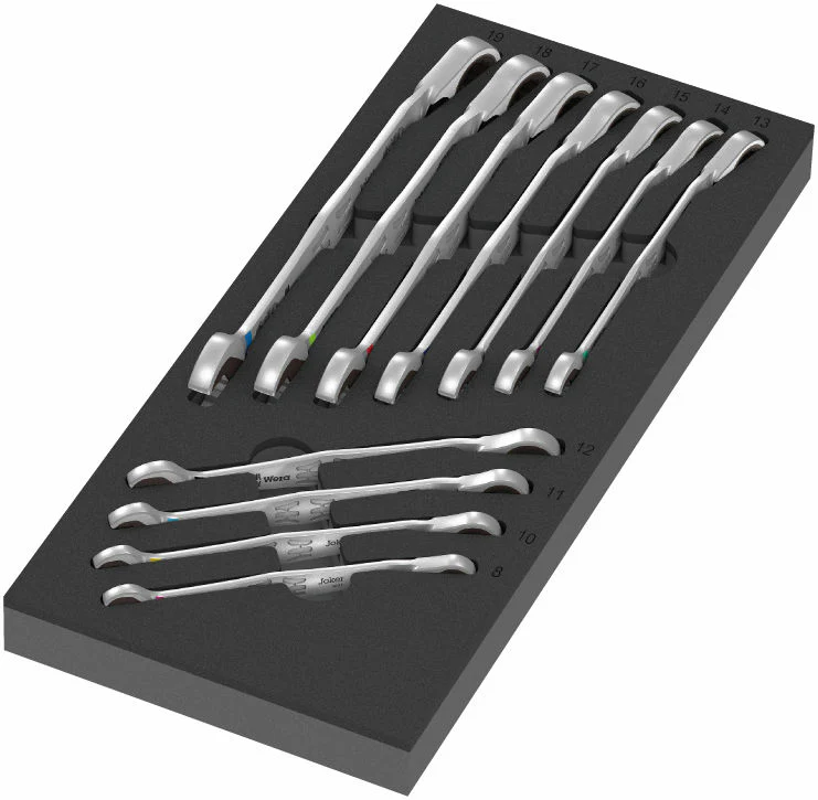 9733 Skumgummiinsats 6001 Joker Switch sats 1, 11 delar till Wera 9700 Tool Rebel-verktstadsvagn - Bild 2