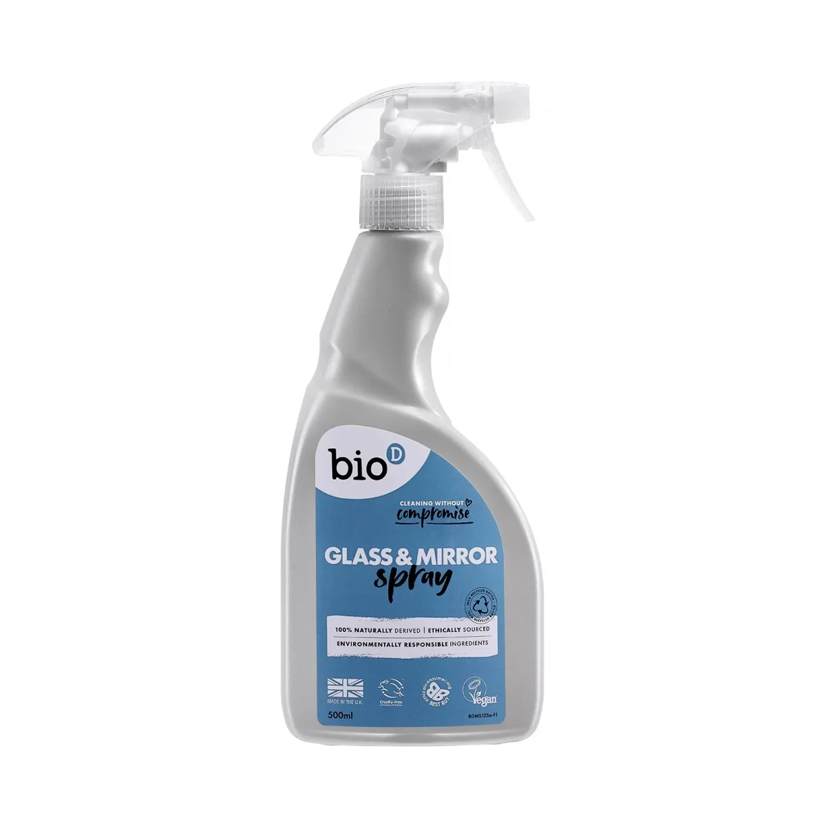 BIO-D Glass & Mirror - Glas- & Spegelrengörings Spray - 500ml - Bild 2