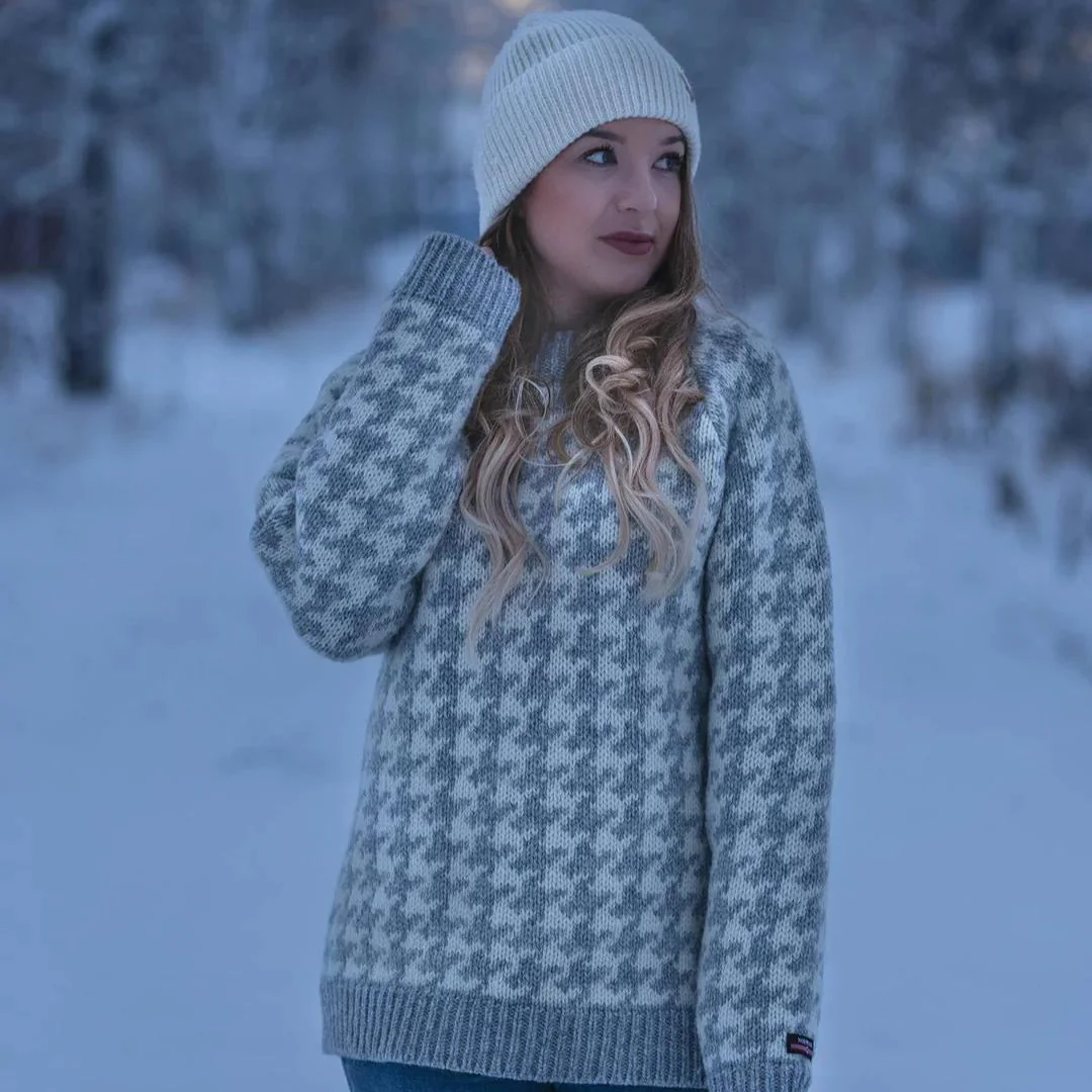 NORWOOL 100% ren ny ull tröja - Icelandic med rund hals - Bild 2