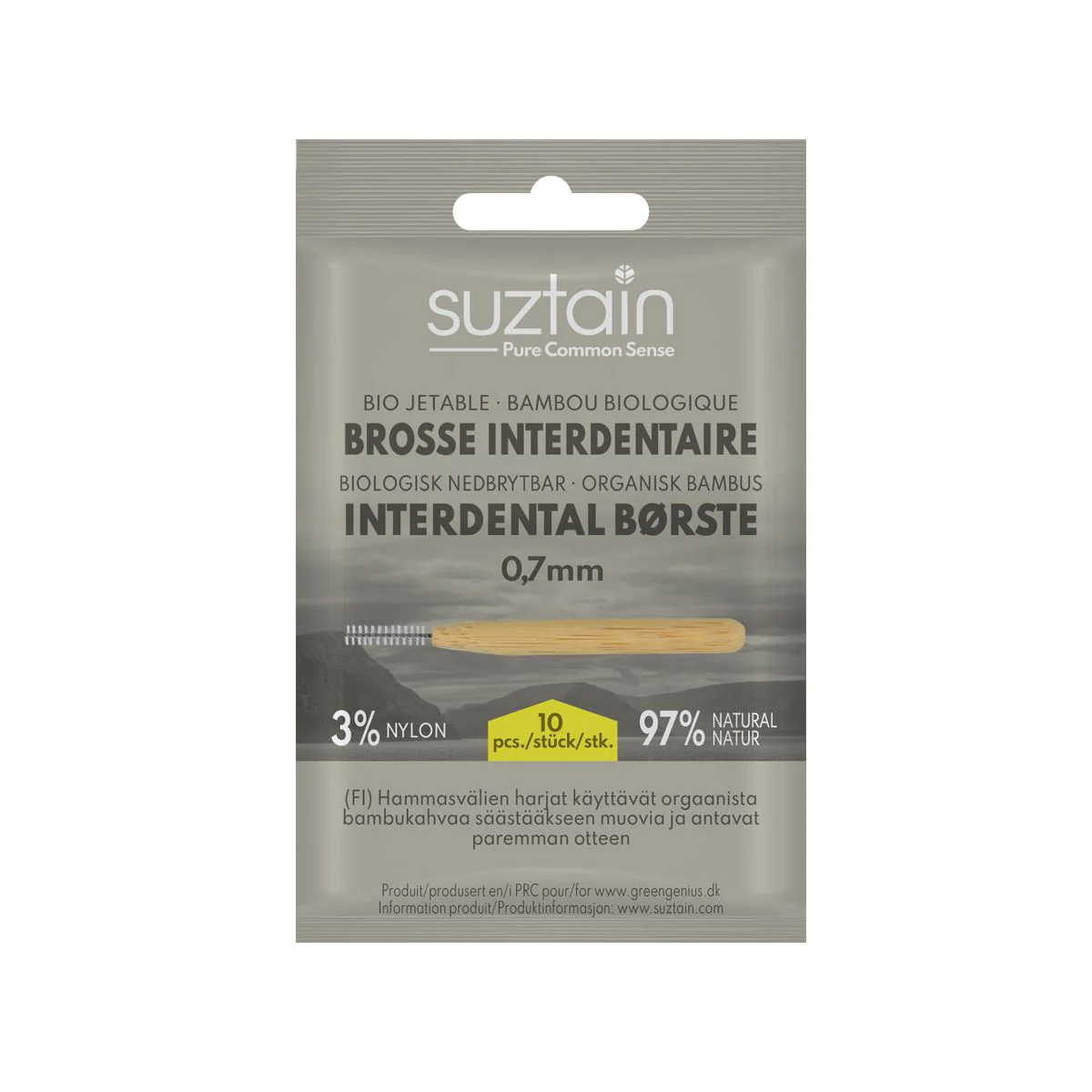 Suztain - Interdental Brush - 0.7mm - 10pc - Bild 2