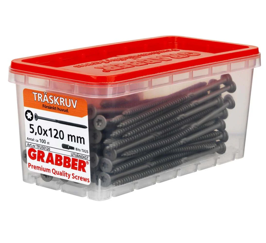 Grabber Träskruv TFU C4 5mm Utomhusskruv - Bild 8