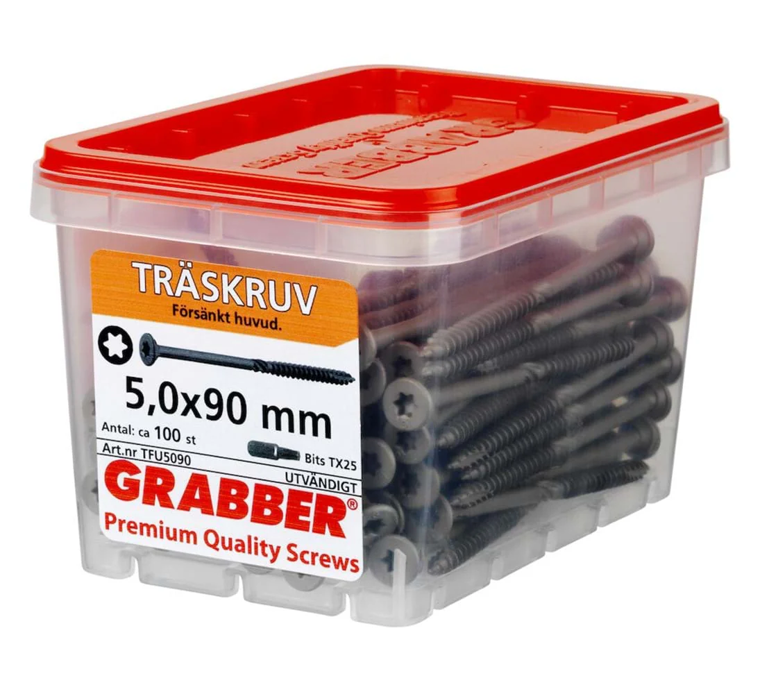 Grabber Träskruv TFU C4 5mm Utomhusskruv - Bild 6