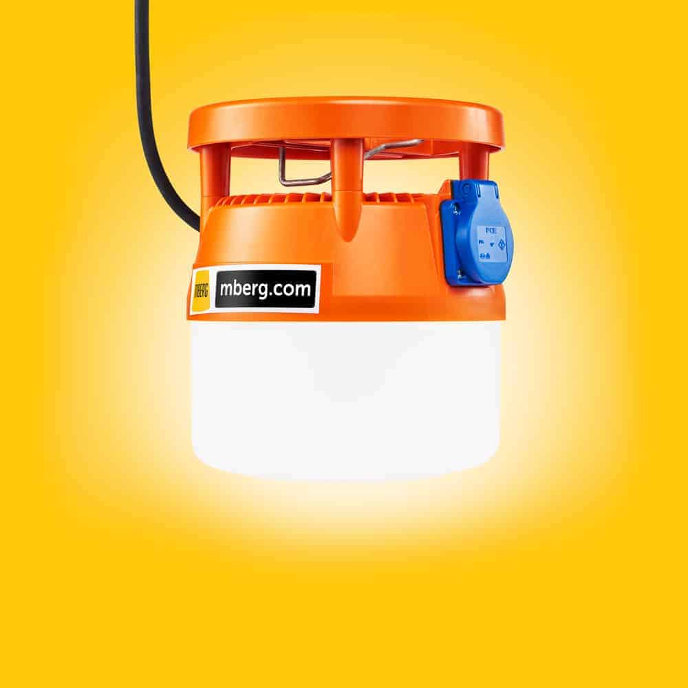 Mberg bygglampa 230V orange 2400lm - Bild 2