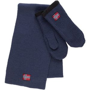 Arctic Circle Ullvantar och halsduk - unisex / Marineblå