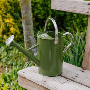 Vattenkanna i metall, 4,5 L, tweedgrön